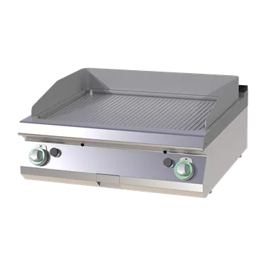 Fry-top griddle plate combined chrome plated | RM - FTRC 708 G