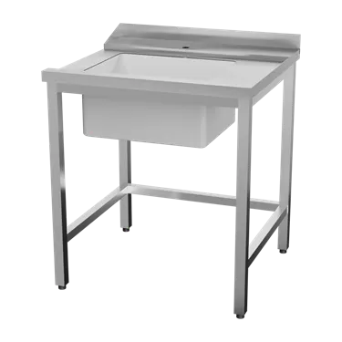 Table feeding 80x75x85 right with sink 40x50x25 | RM - CTS 80 IDR