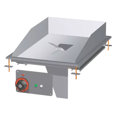 Fry-top griddle plate 36x55 drop-in electric chromed smooth 400 V | RM - FTLD-64ETS