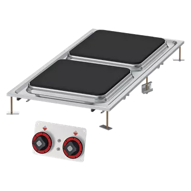 Cooking range electric square 2 zones | RM - PCQD-84ET