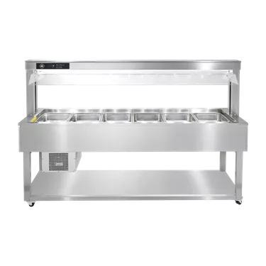 Food display island chilled GN 6-1/1 - 200 mm, Inox | RM - TR GREEN+ 6I