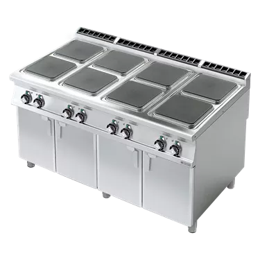 8-plate electric stove with 400 V substructure | RM - PCQ-916ET