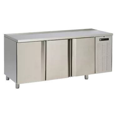 Cooling counter GN1/1, 3 door, TOP without splash back, stainless steel 230V | RM - SCH 3D DH