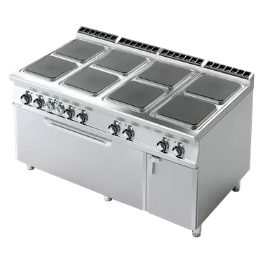 Electric stove with static electric oven 3x GN 1/1 - 8x hot plate 400 V | RM - CFQ8-916ETV