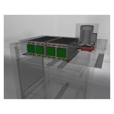 Heat recovery for reverse osmosis water rack conveyor A | RM - ARCXO