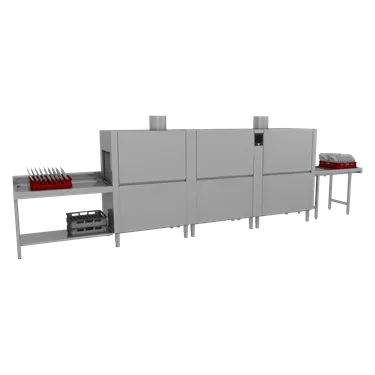 Rack conveyor dishwasher 270, cold water, right exit, heat recovery systém, for osmotic water | RM - XT 270 R XTRCO